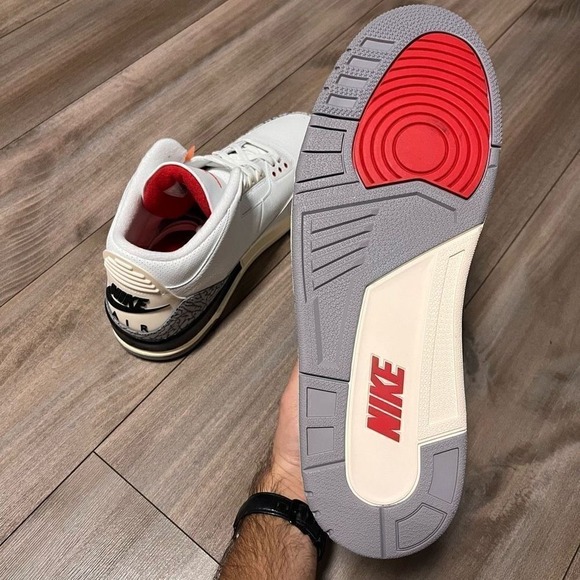 New Air Jordan 3 White Cement Reimagined 2023 Size 17 Rare Retro Authentic MJ OG - Picture 6 of 8